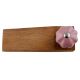 2 Pieces Lavender Crackle Ceramic Melon Wooden Door Stopper